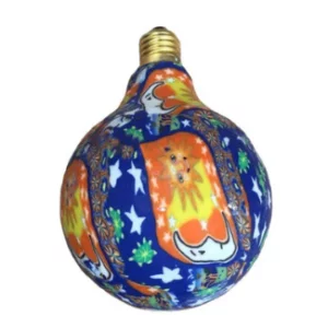 Stained glass led bulb 4w warm light