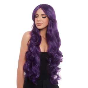 Nicol Curly Purple Wig 80 Cms