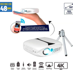 Rechargeable 4K Wifi DLP 120" Portable Projector