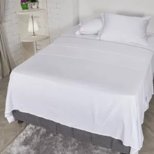 Sheet set 100% Cotton 300 Thread Count Embroidered White/Mauve Gray