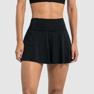 Sports skirt with inner shorts with pocket