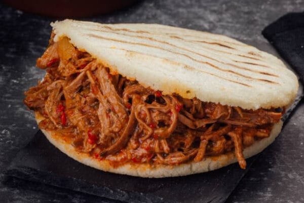 stuffed arepa