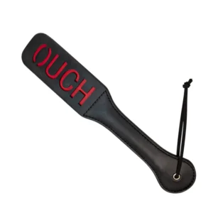 Open Spanking Paddle (Ouch, Black/Red)